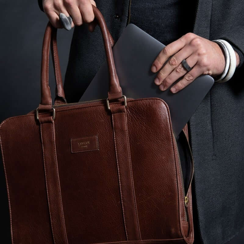 Porte-document en cuir - Le travailleur