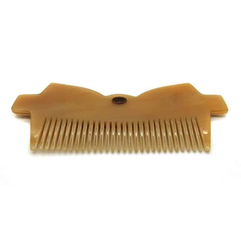 Peigne noeud papillon grand modèle- corne foncée