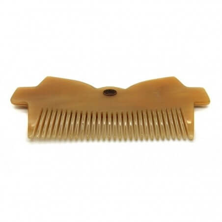 Peigne noeud papillon grand modèle- corne foncée