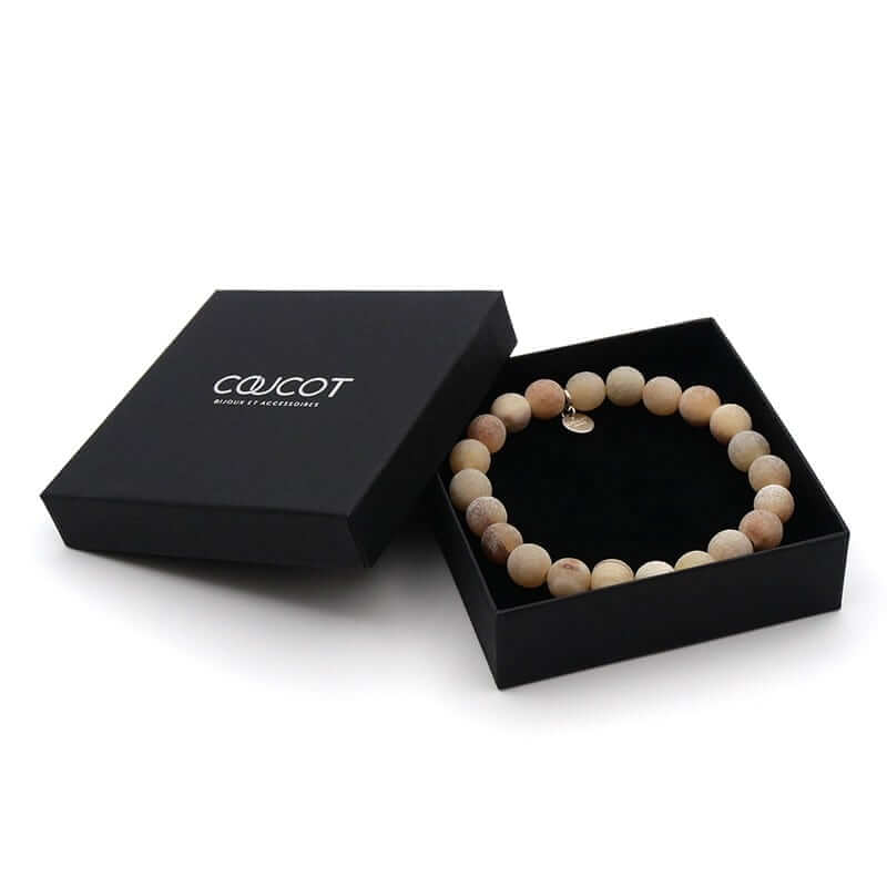 Bracelet perles en corne 10mm - Ditwin