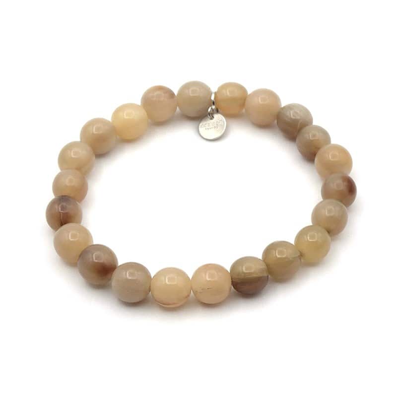 Bracelet perles en corne 10mm - Alvin