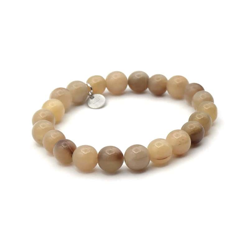 Bracelet perles en corne 10mm - Alvin