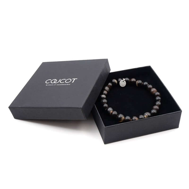 Bracelet élastique perles en corne...