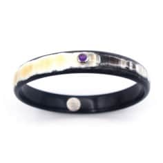 Jonc en corne foncée 10mm...