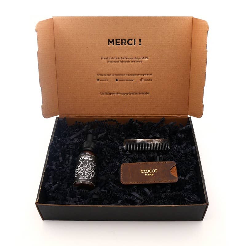 Kit barbe de Marcel corne foncée -...