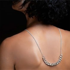 Titanium silver necklace 2