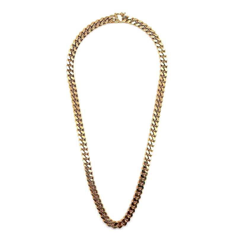 Collier cuban link - Full Titanium
