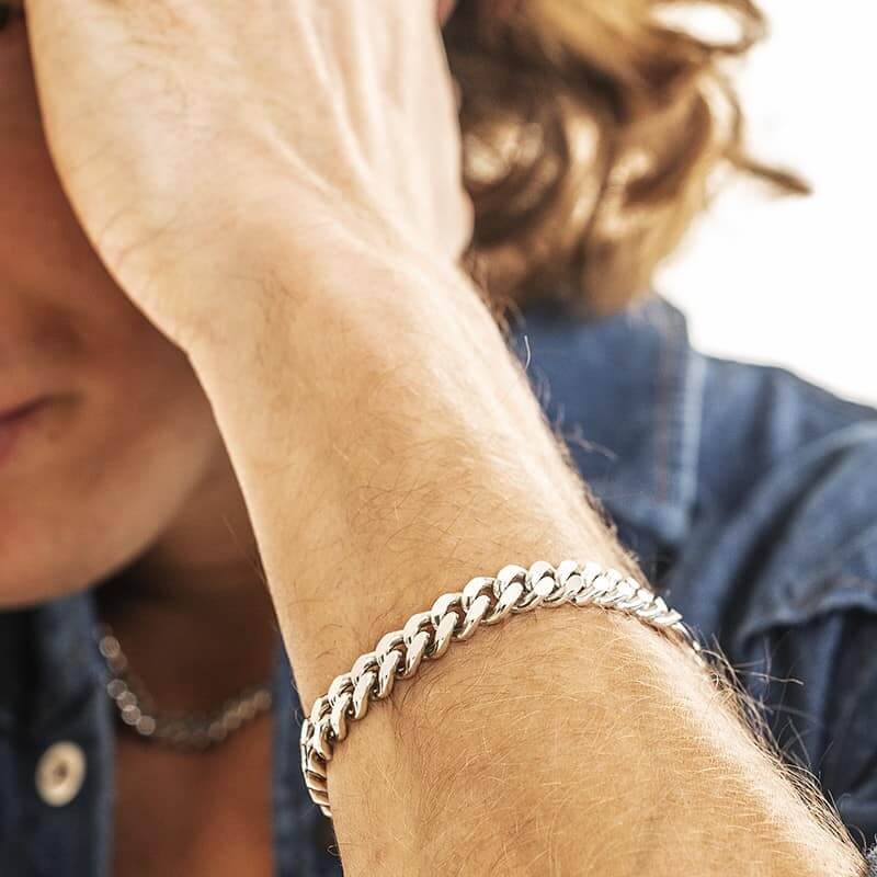 Bracelet cuban link - Titanium