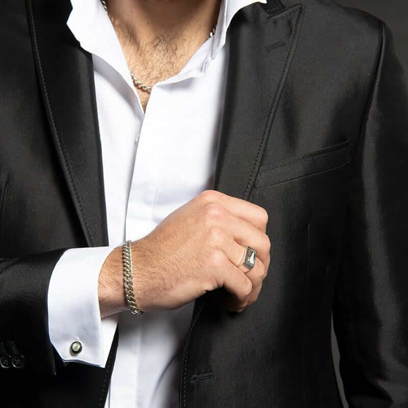 Bracelet cuban link - Titanium