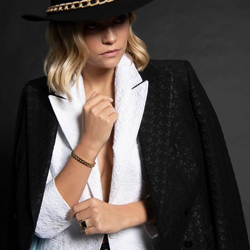 Bracelet cuban link - Titanium