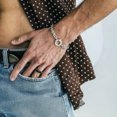 Bracelet en argent - Côme 2