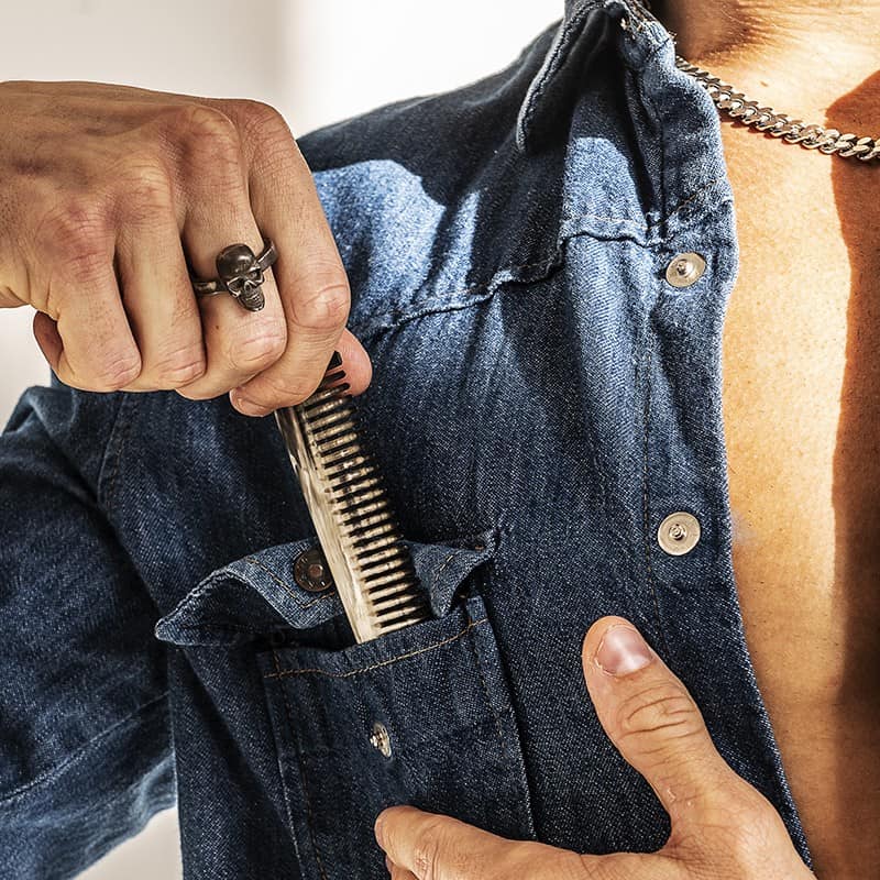 Bague tête de mort en argent - L