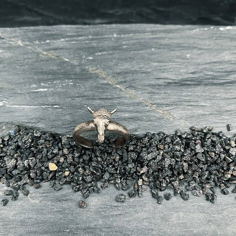 Bague tête de buffle