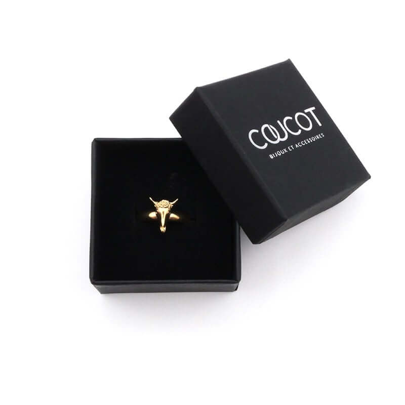 Bague tête de buffle