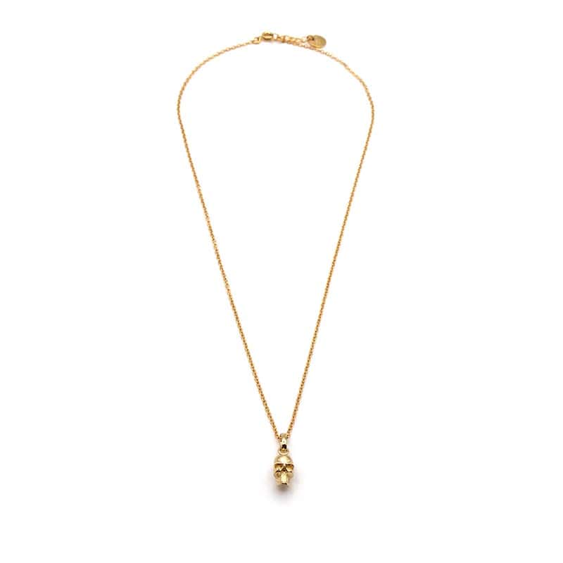 Collier tête de mort en argent - M