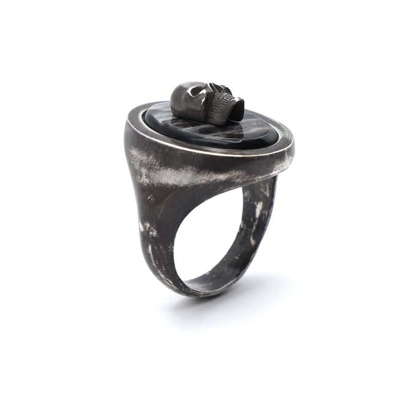 Skull large signet ring - L