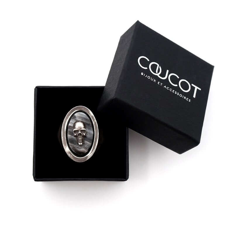 Skull large signet ring - L