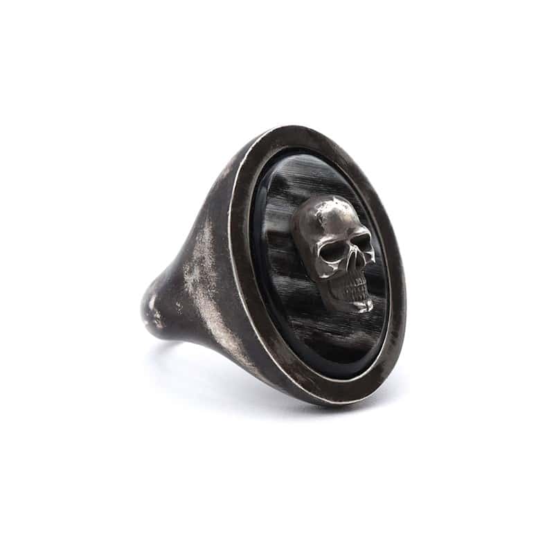 Skull large signet ring - L