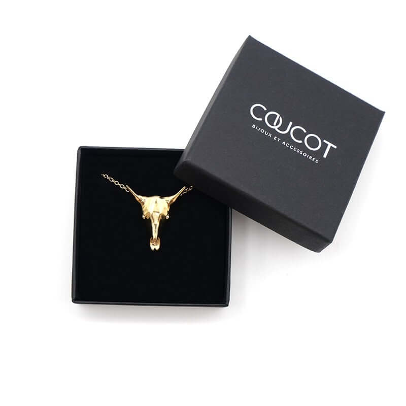 Collier tête de buffle - L