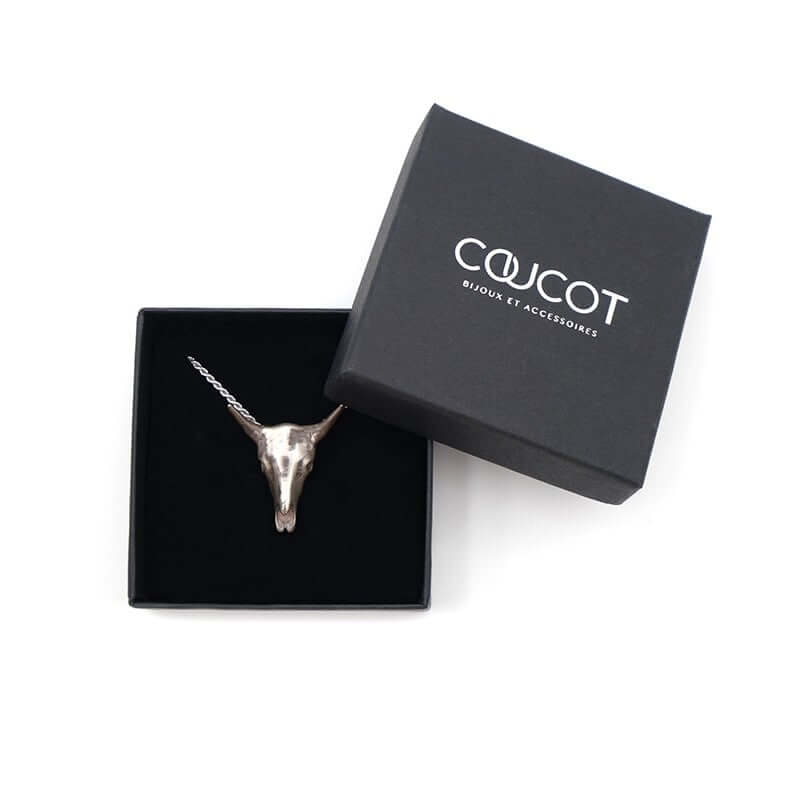 Collier tête de buffle - L