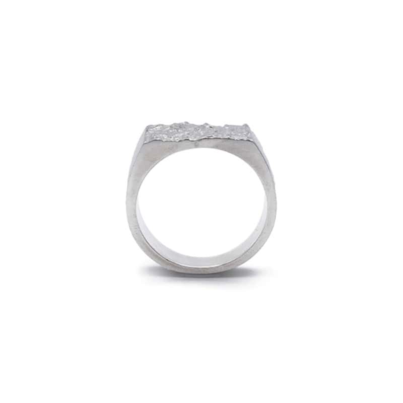 Hyper-IO-R silver signet ring