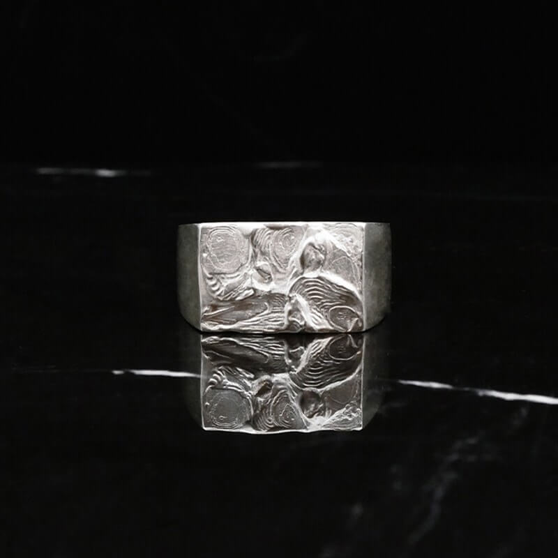 Silver signet ring A-76-R