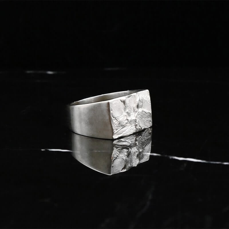 Silver signet ring A-76-R