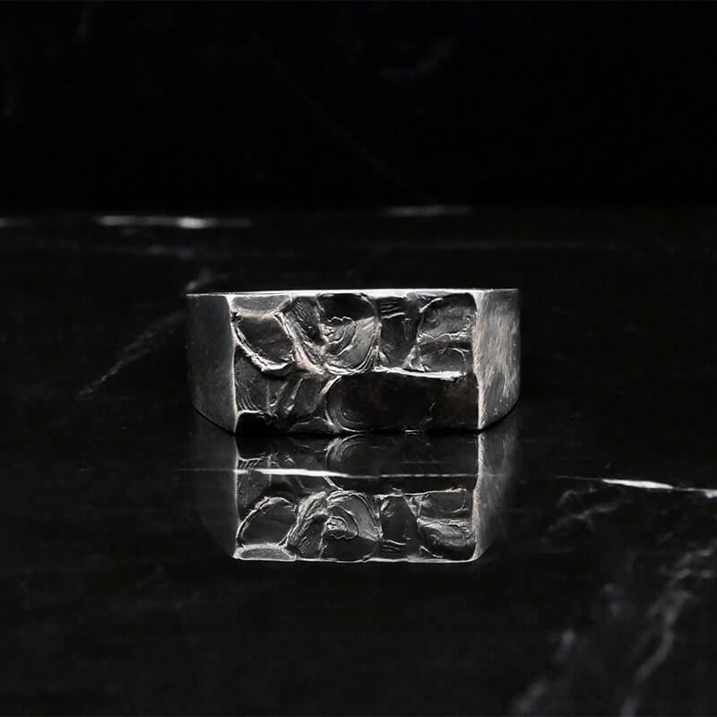 Chevalière en argent A76 R