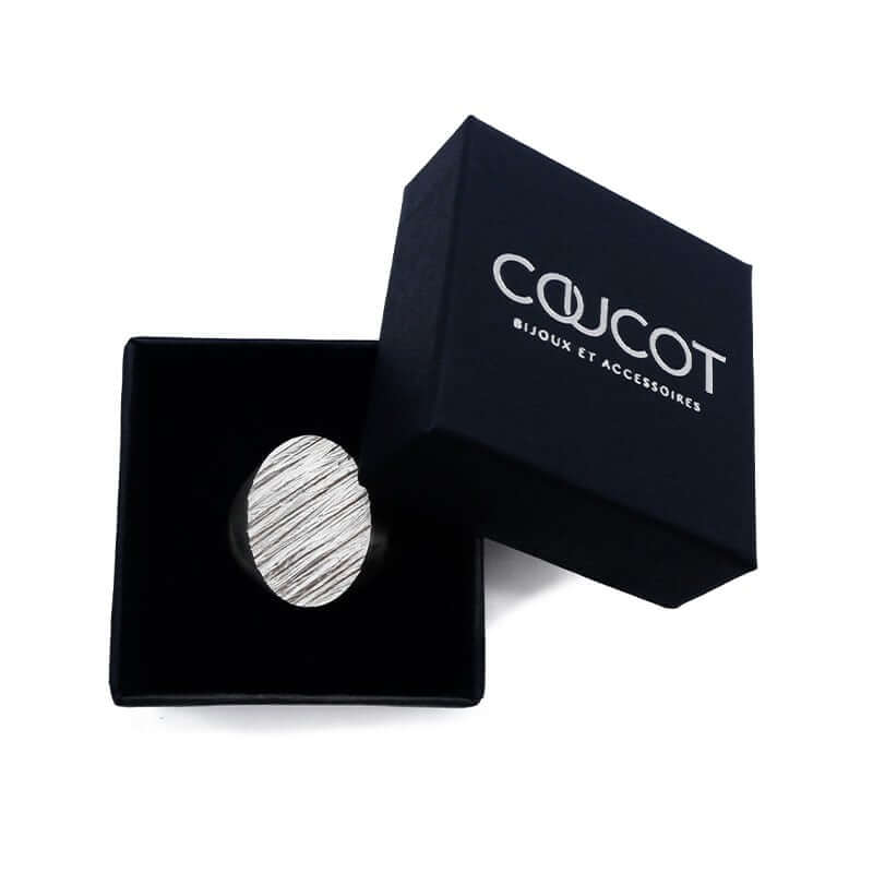 Bague chevalière Tungstène S