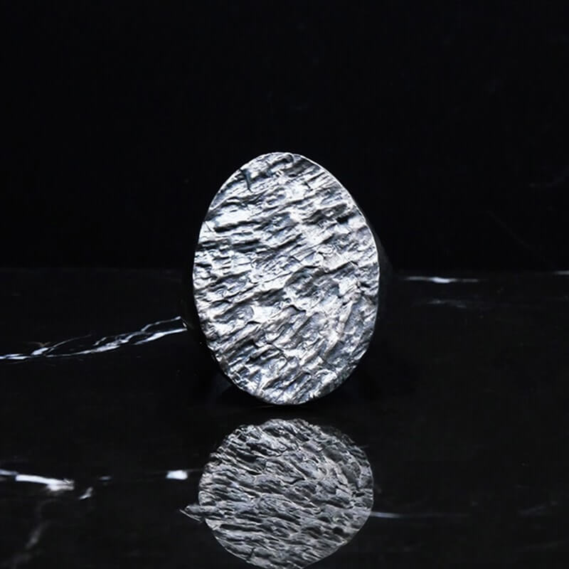 Men's signet ring Hyper-IO-L