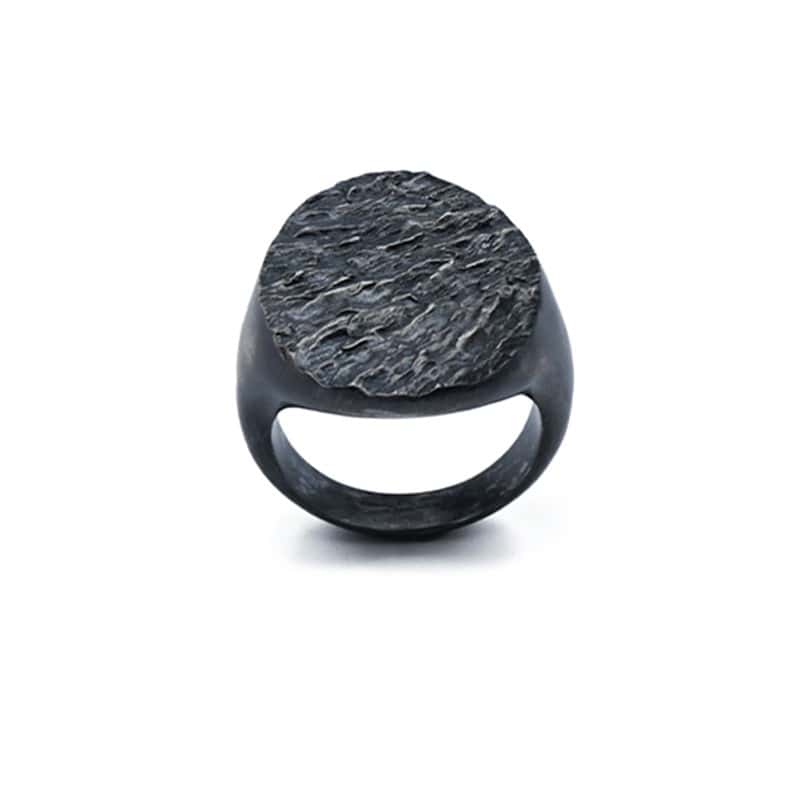 Men's signet ring Hyper-IO-L