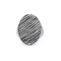 Chevalière homme Tungstène L