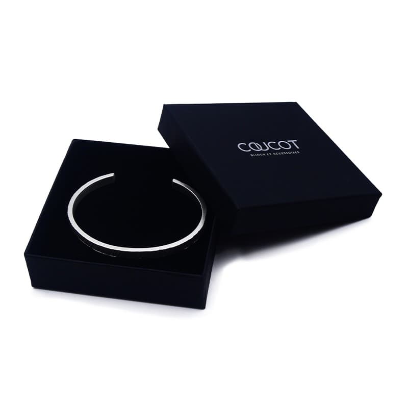 Manchette en argent Tungstène S