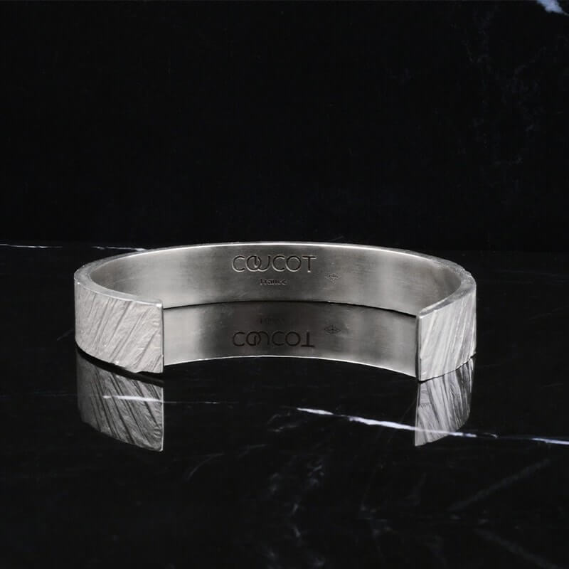 Tungst-N-L silver cuff-bracelet