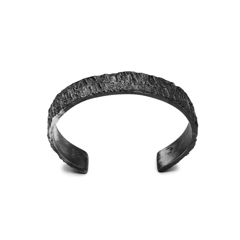 Men's Hyper-IO-L silver cuff-bracelet