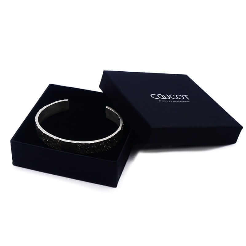 Men's Hyper-IO-L silver cuff-bracelet