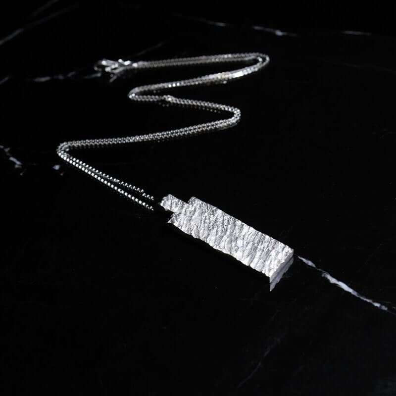 Hyper-IO-S silver necklace