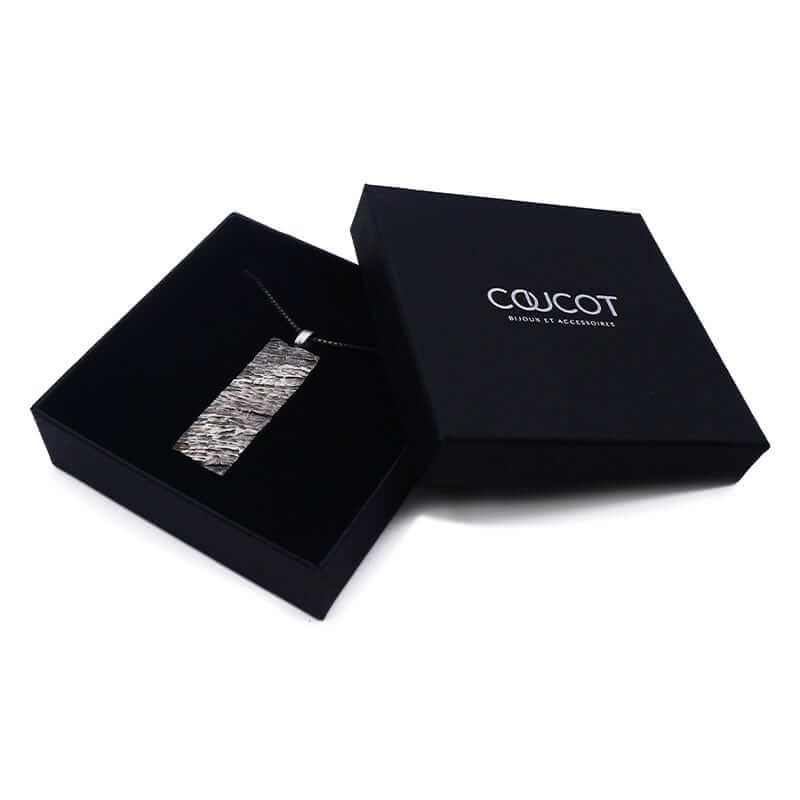 Hyper-IO-L silver necklace for men