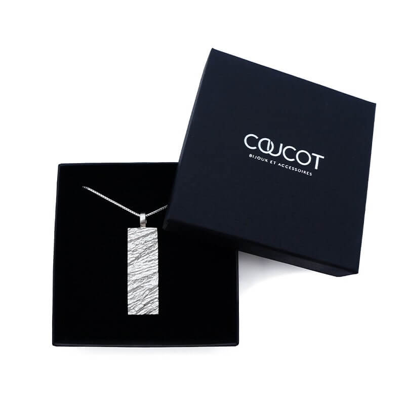 Hyper-IO-L silver necklace for men