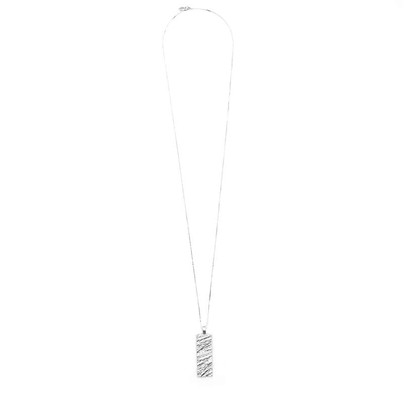 Hyper-IO-L silver necklace for men