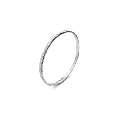 Hyper-IO silver bangle