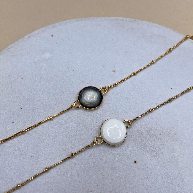 Bracelet en plaqué or - Léontine