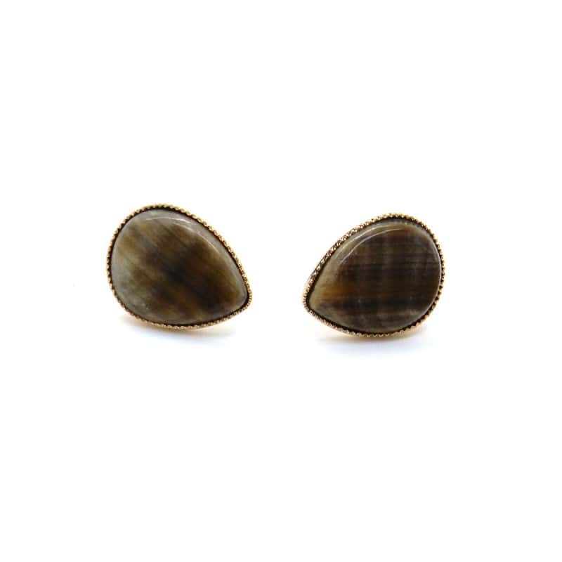 Boucles d'oreilles en plaqué or -...