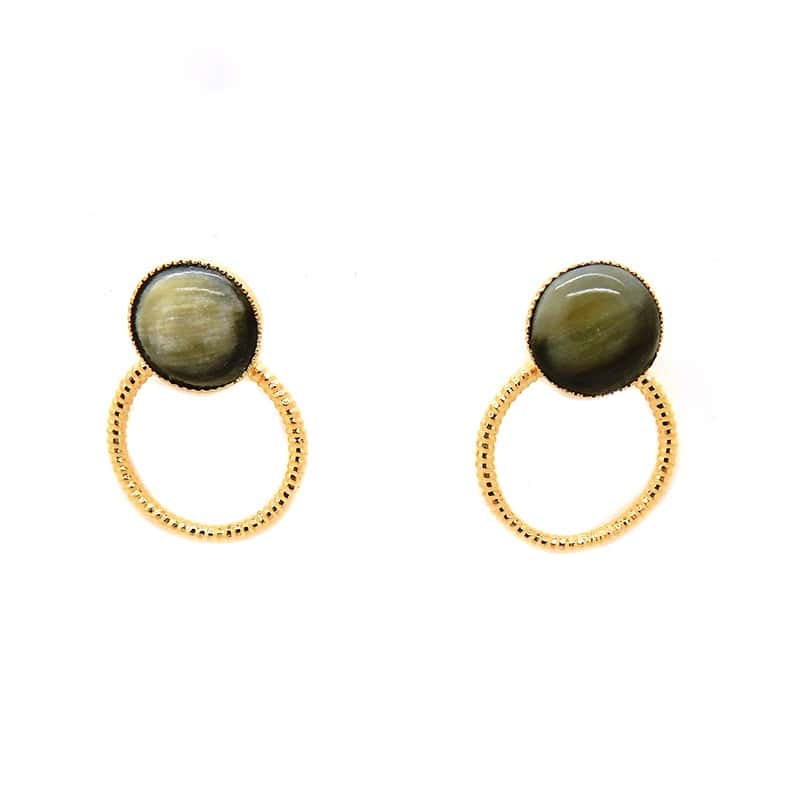 Gold plated earrings - Athéna