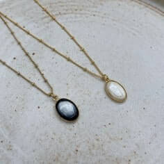 Collier en plaqué or -... 2