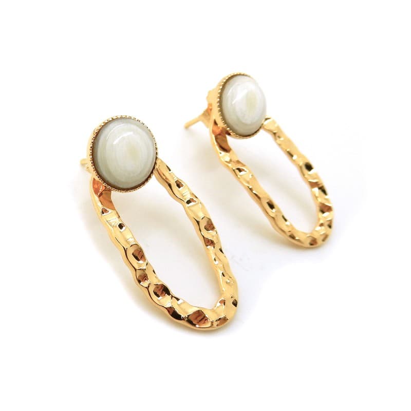 Boucles d'oreilles en plaqué or - Oros s