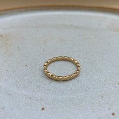 Bague  en plaqué or -... 2