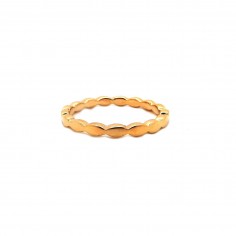 Bague  en plaqué or -...