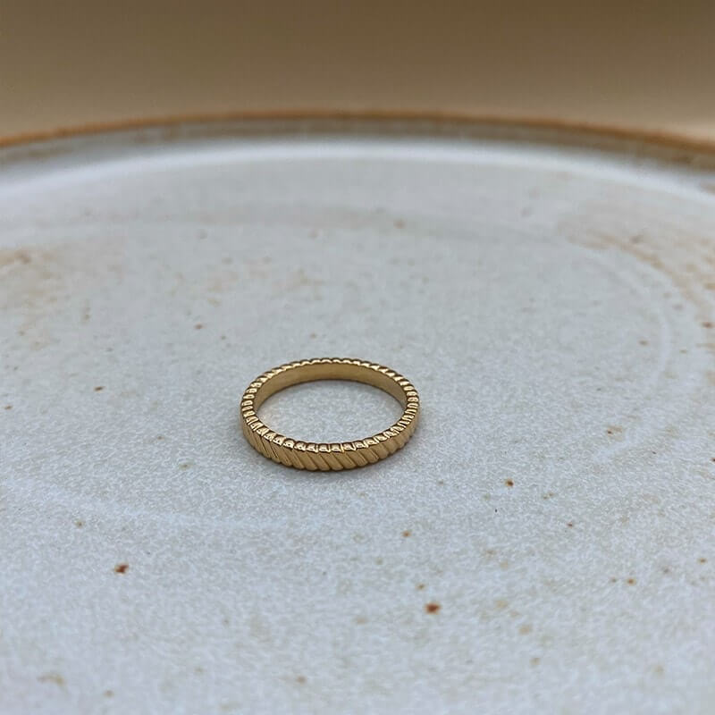 Gold plated Daphne ring