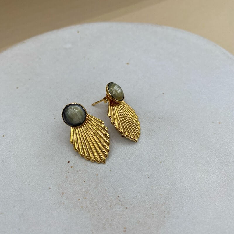 Gold plated earrings - Eros